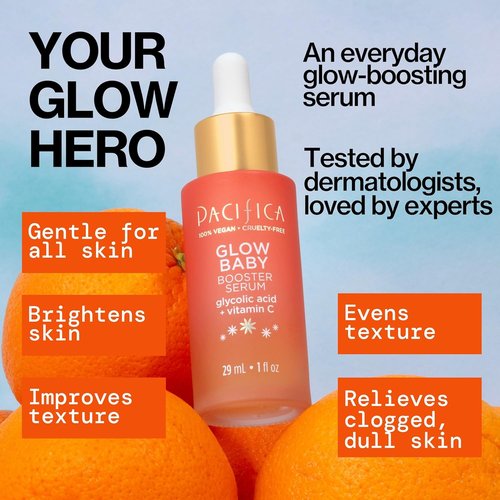Pacifica Serum Booster - Glow Baby for Radiant Skin | 1 Fl Oz