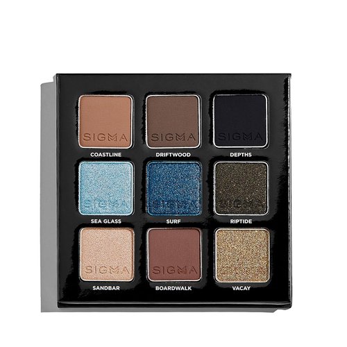 Sigma Beauty Beachy Eyeshadow Palette - Vibrant Ocean-Inspired Shades for Stunning Looks