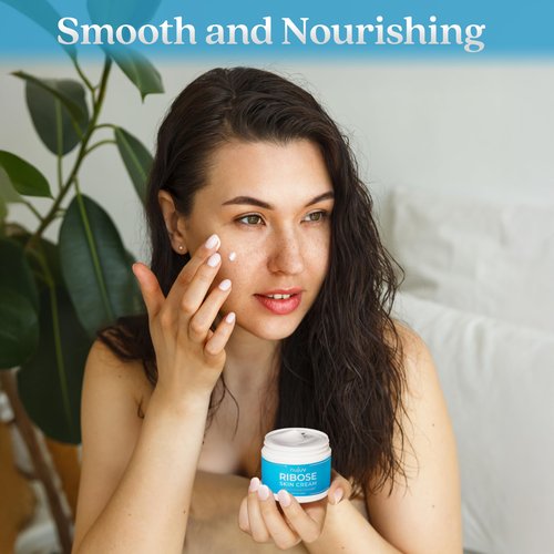Ribose Anti-Aging Cream - Ribose Sugar for Skin - Rejuvenating Formula with D-Ribose, Hyaluronic Acid, and Vitamin E + B5 - Firming & Lifting Moisturizer - Made in USA - Day & Night - 2 oz