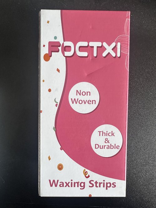 FOCTXI 200 Wax Strips Large Non-woven, Use with Warm Soft Wax for Hair Removal, Waxing Strip Suitable for Legs, Arms, Bikini & Body, 8'' x 2.75''