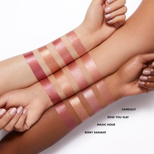 e.l.f. Halo Glow Blush Wand - Liquid Blush for Radiant Cheeks, Infused with Squalane, Vegan | Berry Radiant