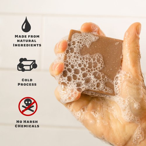 Dr. Squatch Natural Men’s Bar Soap - Cold Process Body Soap Bar with Natural Oils - Gifts for Men - Maverick Musk (5 oz, 5-Pack)