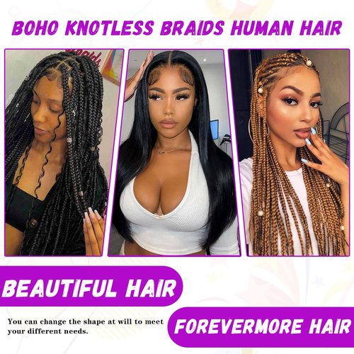 Human Braiding Hair Water Wave Bulk Human Hair For Braiding No Weft Wet And Wavy Human Hair Braiding Hair Extensions For Boho Braids 2 Bundles 100g (16inch, Natural Black)