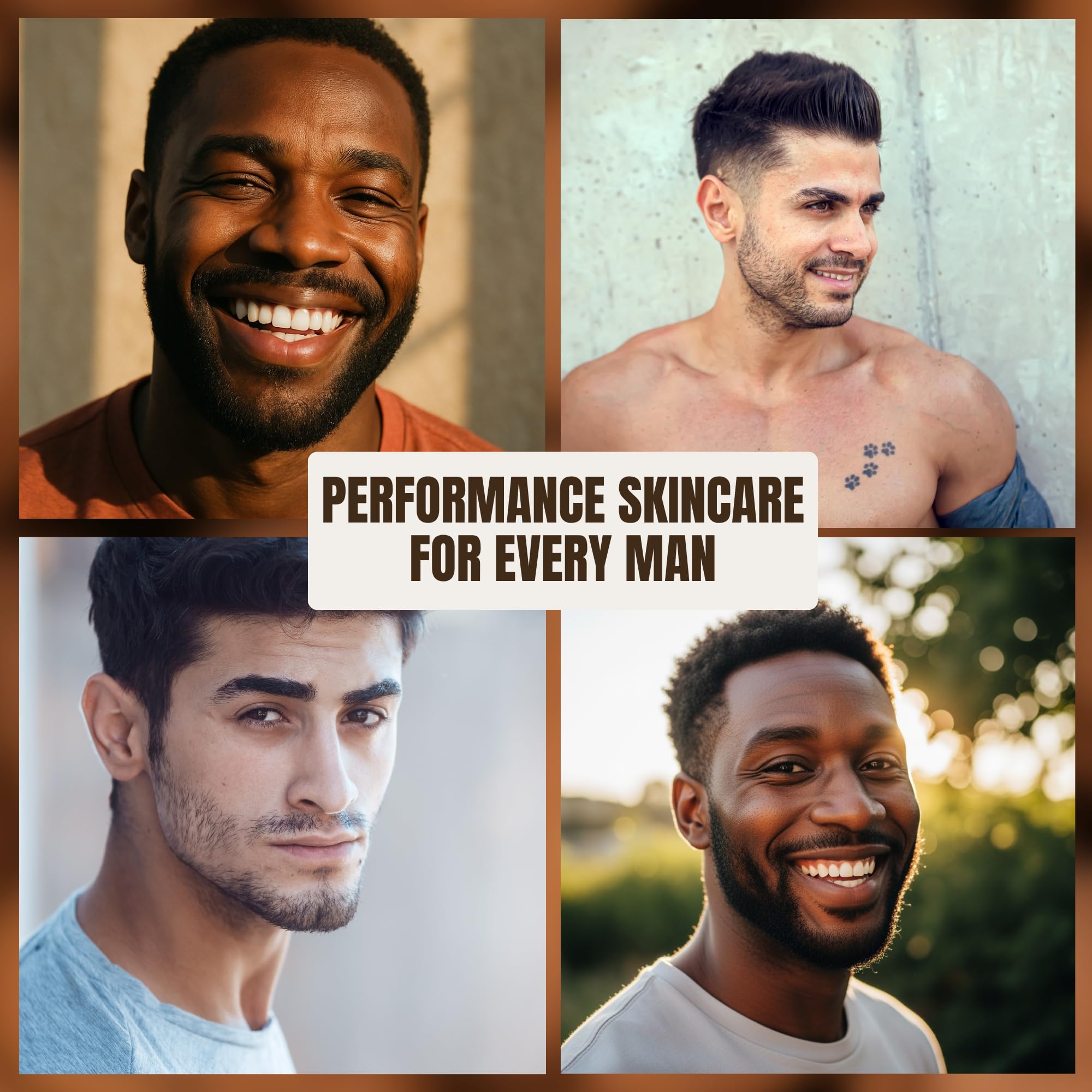 Walnut Face Scrub for Men – Gritty Exfoliating Facial Cleanser with Natural Oils Walnut Powder, Deep Clean, Clears Pores, Smooths Texture, Helps Men's Acne-Prone Skin – Non-Comedogenic, Cruelty-Free