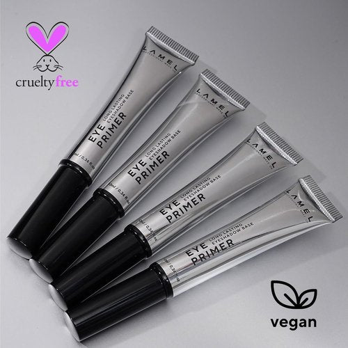 Lamel Insta Eyeshadows Base - Universal Clear Formula | Waterproof, Vegan & Cruelty-Free - 10 ml for All Skin Tones