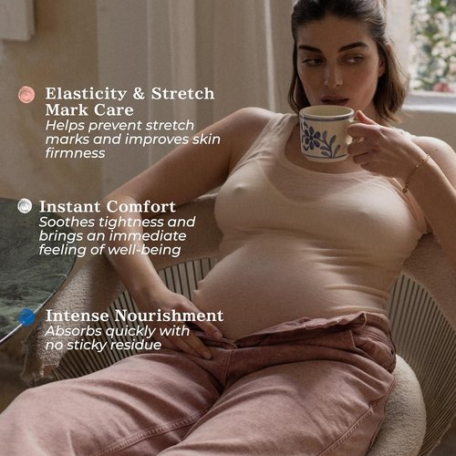 Minois Paris Pregnancy Body Oil - Organic Stretch Marks Prevention & Firming Skin Therapy - Made in France