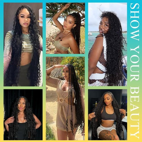 AnJudyReid Braiding Hair 1 Bundle 50g 26Inch Boho Braids Human Hair No Weft 12A Brazilian Virgin Curly Human Hair Extensions for Boho Braids Wet and Wavy Human Braiding Hair