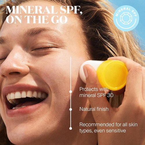 Supergoop! Mineral Sheer Stick SPF 30 Sunscreen - Broad Spectrum Protection for Face & Body - Natural Finish - 0.7 fl oz