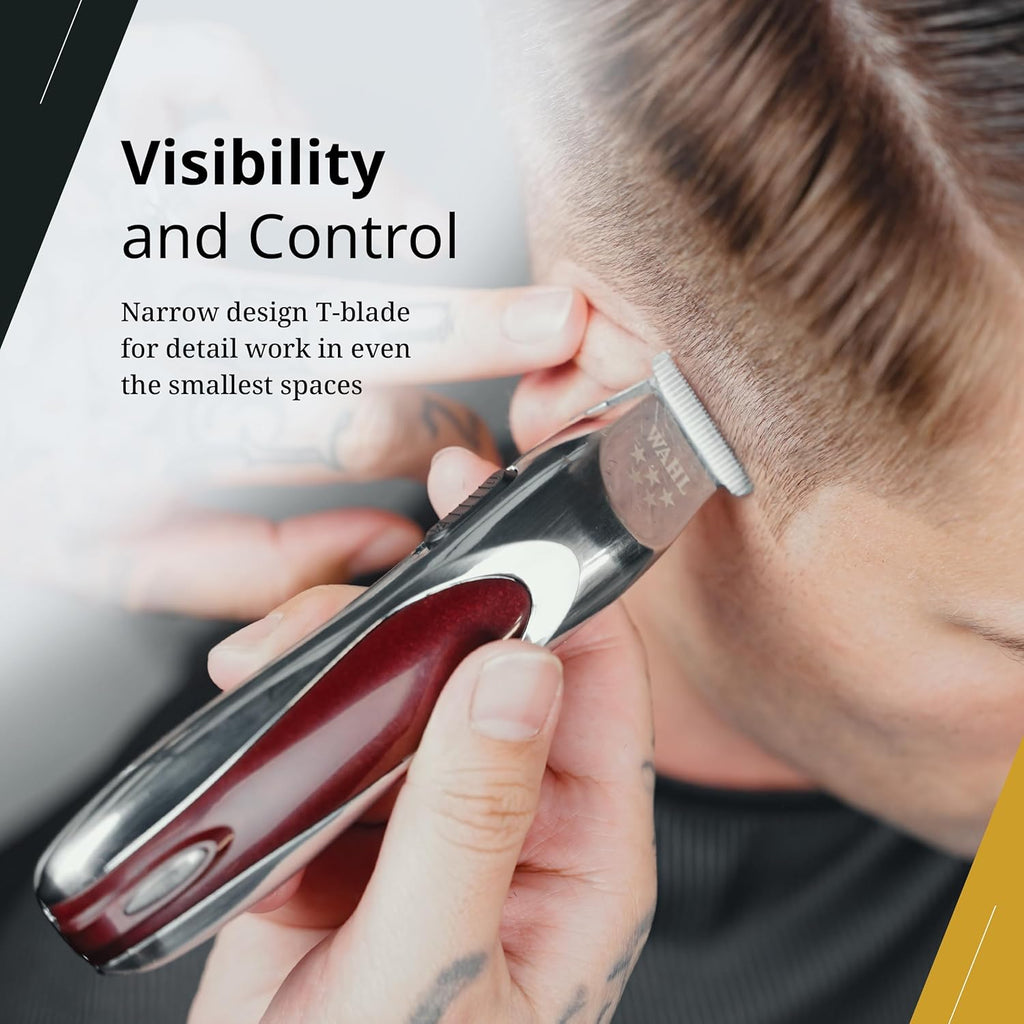 Wahl Professional 5 Star Align Trimmer - Cordless Narrow T-Blade with 180-Minute Run Time