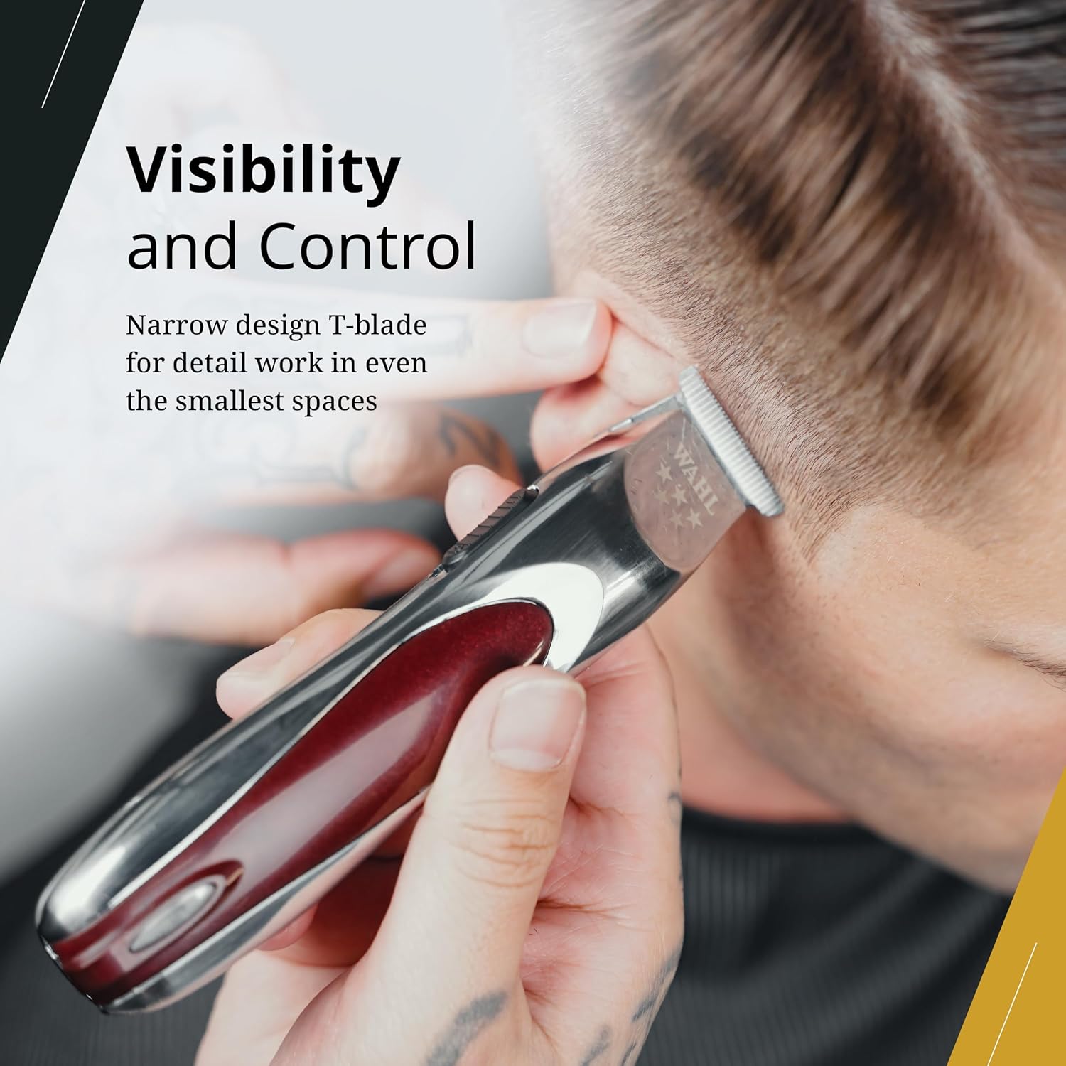 Wahl Professional 5 Star Align Trimmer - Cordless Narrow T-Blade with 180-Minute Run Time