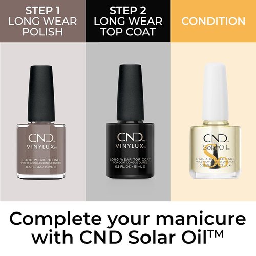 CND Vinylux Longwear Nail Polish - Above My Pay Gray with Gel-Like Shine & Chip Resistance | 0.5 Fl Oz