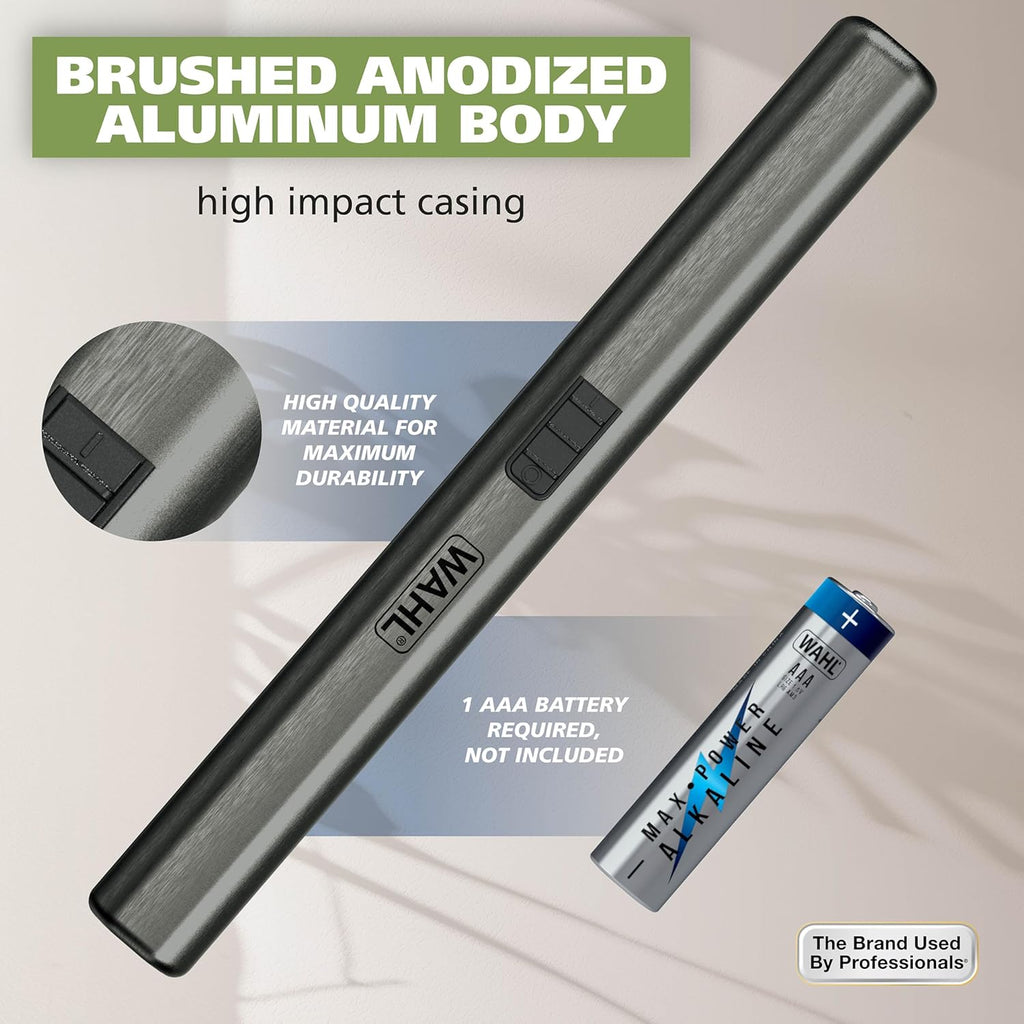 Wahl Micro Groomsman Personal Trimmer - Hygienic Grooming with Rinseable Heads for Eyebrows, Nose & Ears