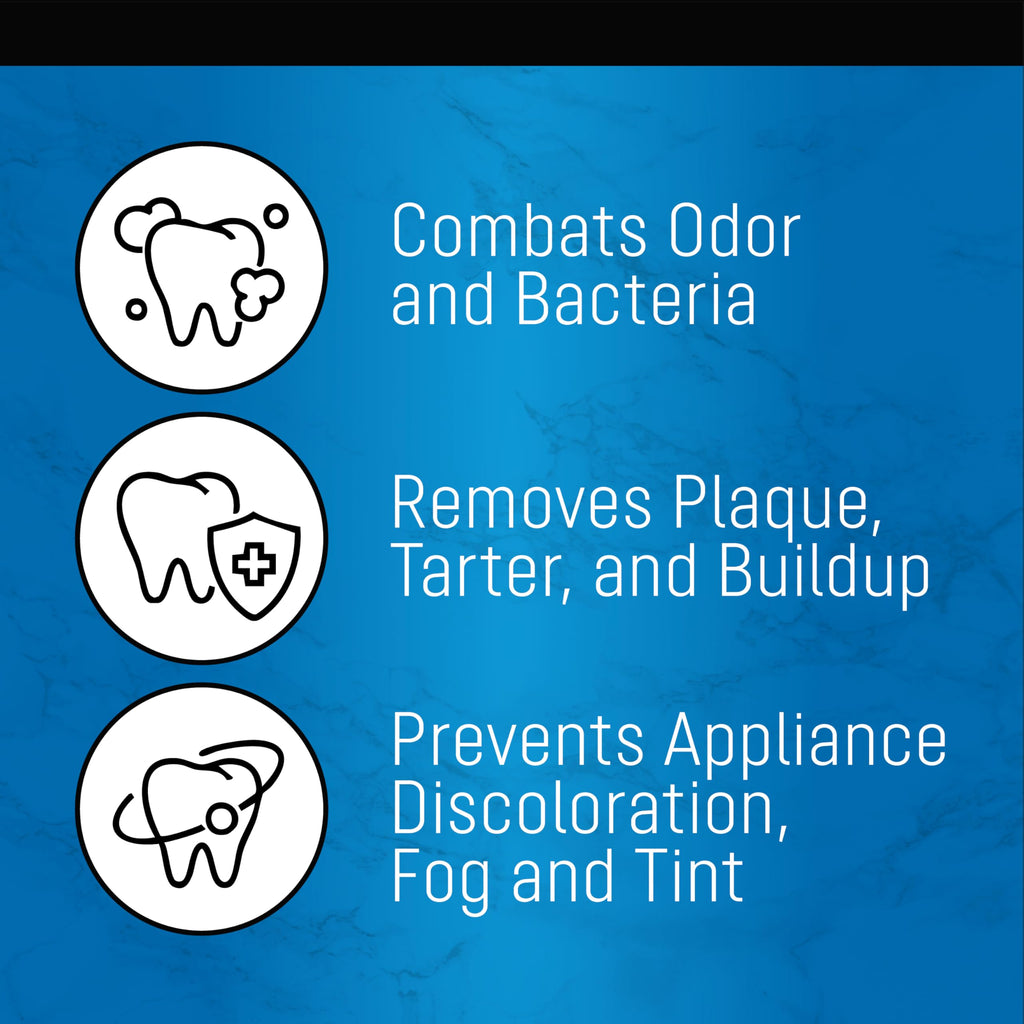 ZENGATE Retainer Cleaner Tablets - Quick 3-Minute Clean for Dentures, Mouth Guards, Aligners, and Night Guards - 120 Dental Cleansing Tablets - FSA HSA Approved Dental Appliance Cleanser