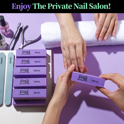 FANDAMEI Nail Buffer and Shine Kit, Nail Care Kit, 10 PCS Nail Buffer Block, Nail Buffer Kit, Nail Buffers, Nail Buffing Block, Nail Tools, Nail Kit, Manicure Tools, Buffer Nail File