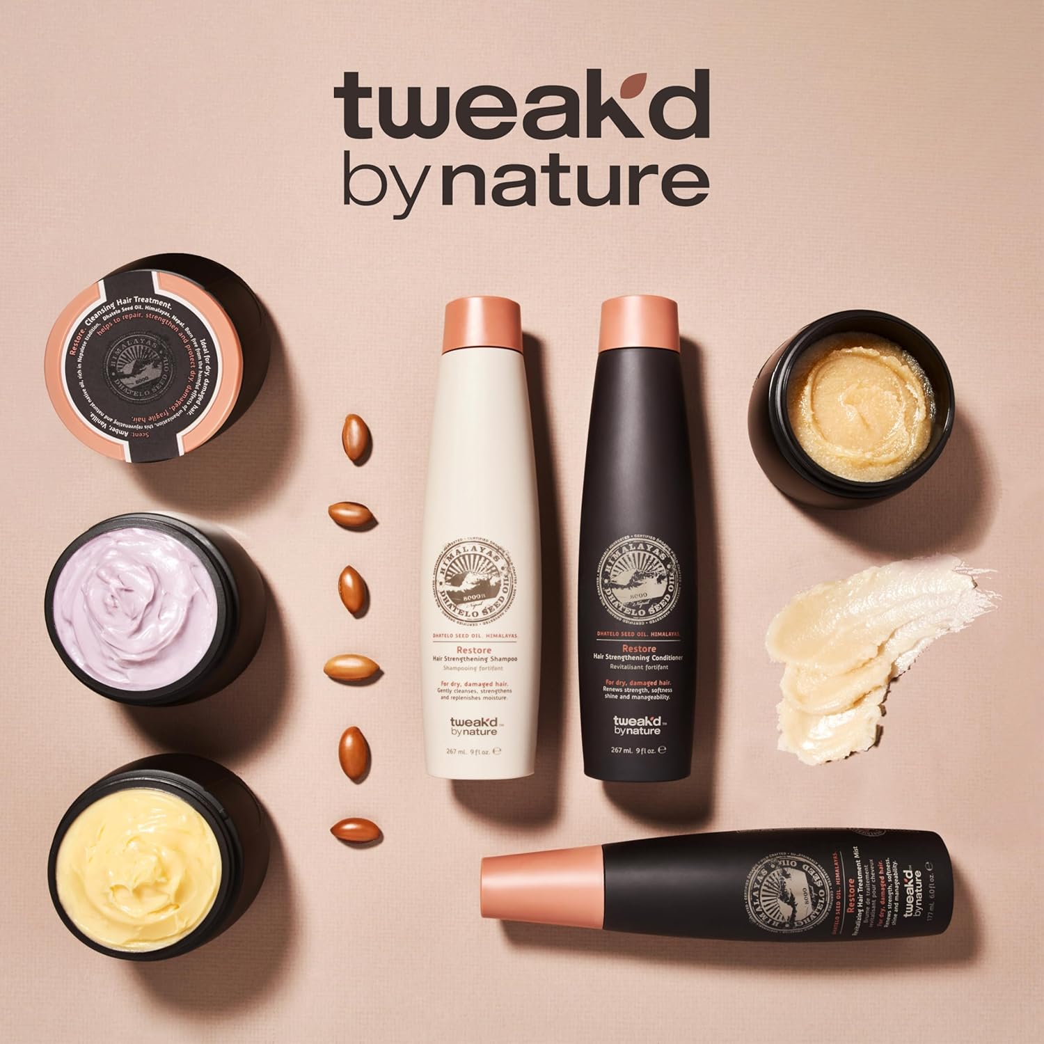 Tweak’d By Nature - Restore Frangi Pangi-Monoi Hair Strengthening Conditioner | Sulfate-Free Deep Moisture for Dry, Damaged Hair (33.8 oz)