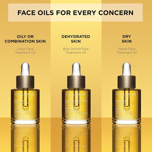 Clarins Santal Face Oil Treatment - Hydrates & Smoothes Skin | Calms Redness & Irritations | 100% Natural Extracts