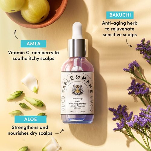 Fable & Mane Amla Soothing Serum - Purifies & Balances Irritation | Detox Treatment for Dry Scalps