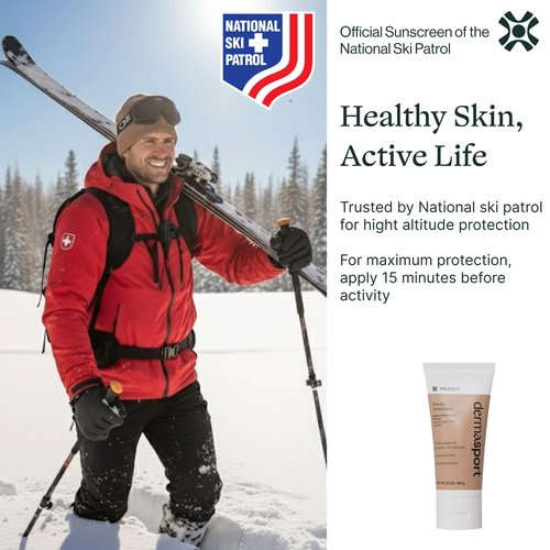 Dermasport SPF 50 Sunscreen for Face Lotion for Athletes, Zinc Oxide Hydrating, Non-Greasy, Broad Spectrum Sun Protection, Oil-Free, Reef-Safe, Face Sunscreen Resistant to every Sport