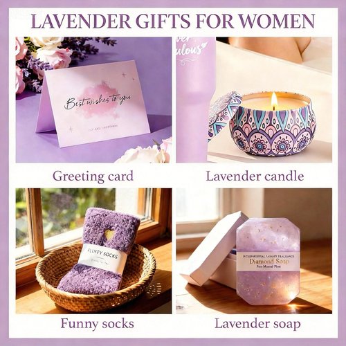 Birthday Gifts for Women, Self Care & Get Well Soon Gift Baskets, Lavender Relaxing Spa Care Package with 40oz Tumbler & Flannel Blanket, Encouragement Thinking of You Gifts for Her, Girl, Mom, Friend