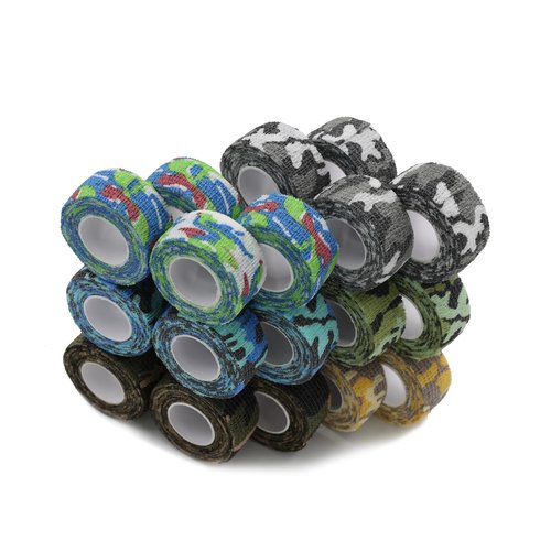 EH Tattoo 24Pcs Como Self-Adhesive Bandages Breathable Grip Tape First Aid Cohesive Elastic Wrap Tattoo Accessories