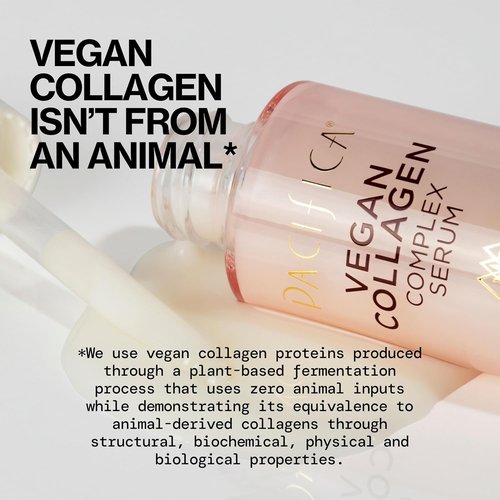 Pacifica Vegan Collagen Complex Face Serum - Hydrating Anti-Aging Formula with Hyaluronic Acid for Plumping & Firming