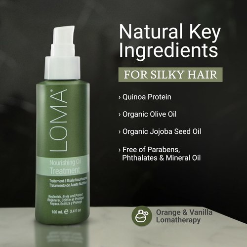 Loma Hair Care Nourishing Oil Treatment - Revitalize & Hydrate Dry Hair | 4 oz