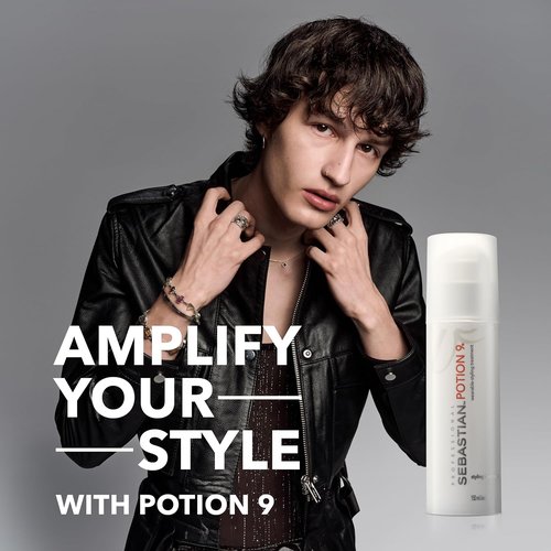 Sebastian Professional Potion 9 Leave-In Conditioner & Dark Oil Styling Set - Nourishing Hair Care, 5.1 oz + 3.2 oz