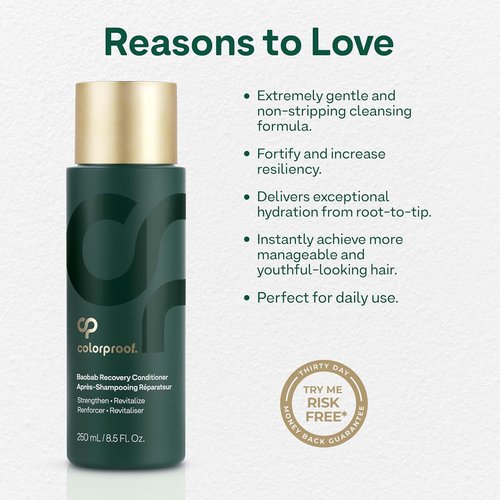 Colorproof Baobab Hair Recovery Conditioner - Sulfate-Free Strengthening Formula for Damaged Hair | 8.5 Fl. Oz.