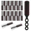 Bulk Hair Brushes for Homeless Individually Wrapped, Hair Brush Bulk, Hair Brush for Curly Hair Suitable for Homeless,Shelter,Air Bnb/Hotel/Guest Apartment (100 PCS)