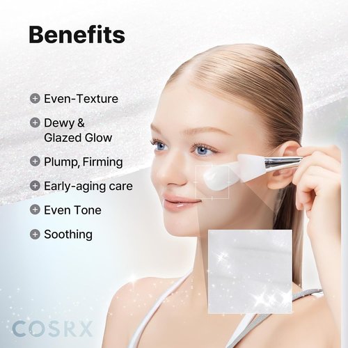 COSRX PDRN Exosome Glaze Wrapping Mask - Salmon DNA Overnight Peel-Off Mask for Glass Skin, 1.69 fl. Oz | Korean Skincare