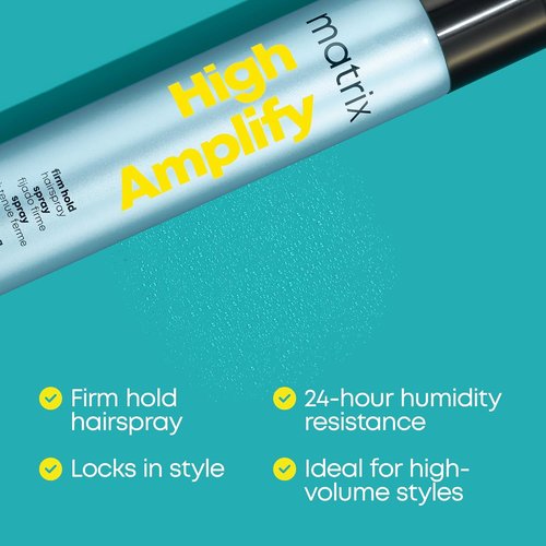 Matrix High Amplify ProForma Firm Hold Hairspray - Intense Volume & Shine, Silicone-Free, 24-Hour Humidity Resistance