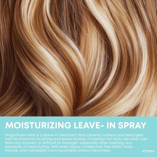 Artègo Rain Dance Oasis Mist - Leave-In Detangling & Moisturizing Hair Spray (5.1 oz) | Anti-Frizz, Shine & Softness