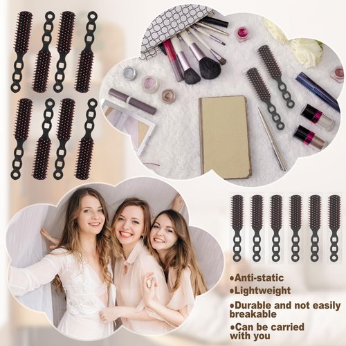 Bulk Hair Brushes for Homeless Individually Wrapped, Hair Brush Bulk, Hair Brush for Curly Hair Suitable for Homeless,Shelter,Air Bnb/Hotel/Guest Apartment (100 PCS)
