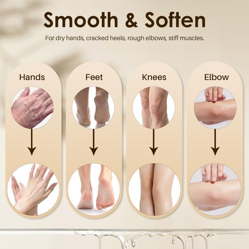 ELEGCOV Paraffin Wax Refills-10 Pack Unscent Paraffin Wax for Hand and Feet, Parrafin Wax Blocks for Wax Machine, Parafin Wax Bath, Relieves Muscle Fatigue, Deeply Hydrates, Moisturizes and Nourishes