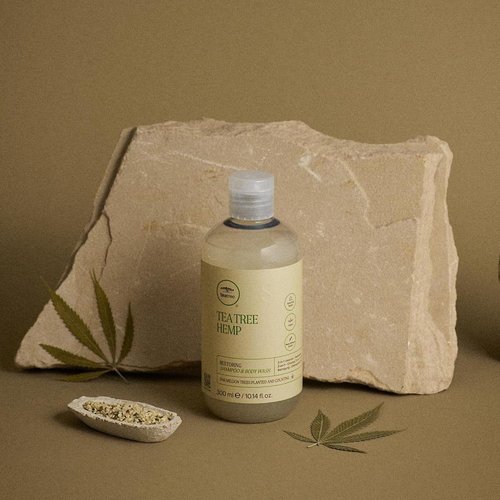 Skiennix Tea Tree Hemp Shampoo & Body Wash - 2-in-1 Cleanser for All Hair Types