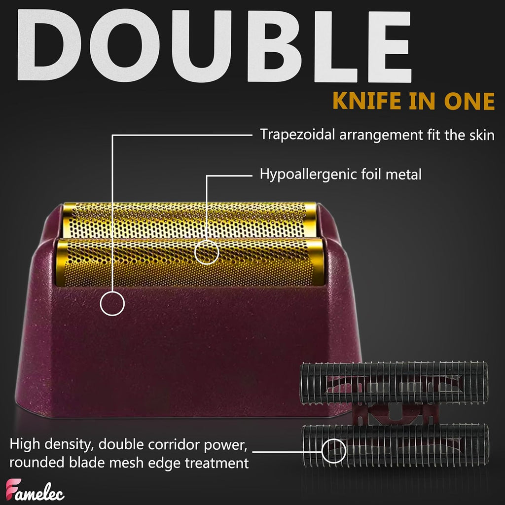 Wahl 5 Star Series Shaver Foil Replacement - Professional Gold Foil for Close Shaving | 2 Pack