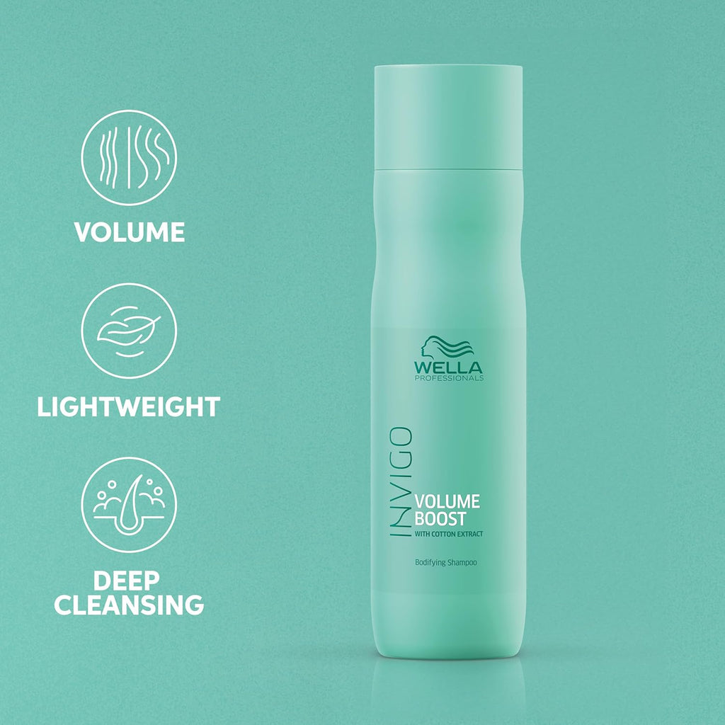 Wella Professionals Invigo Volume Boost Shampoo - Bodyfying Spring Blend for Enhanced Volume