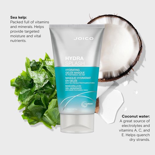 Joico HydraSplash Hydrating Gelée Masque - Replenish Hydration & Boost Shine | For Fine, Medium, Dry Hair | With Sea Kelp & Coconut Water