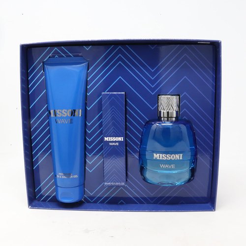 Missoni Wave Pour Homme Eau De Toilette 100ml | Refreshing Fragrance & Shower Gel Set