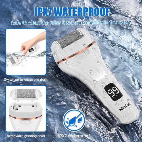 Electric Callus Remover for Feet, Professional Pedicure Tools Foot Care Kit, Portable Rechargeable Electric Feet File, Waterproof Foot File, Perfect for Foot Scrubber Dead Skin