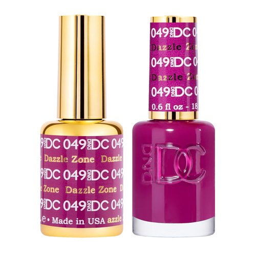 DND DC Gel Polish Set - Purple Collection | UV/LED Gel & Air Dry Nail Lacquer Duo, 0.5 Fl Oz