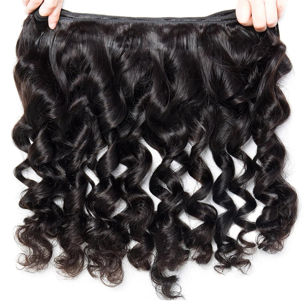 VIYAVIYA Brazilian Loose Wave Human Hair Bundles - One Bundle, 10A Unprocessed, For Black Women