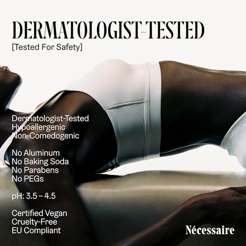 Nécessaire The Deodorant Gel - Clinical Treatment with 5% AHA, Vitamin B5 & B3 | 1.7oz, No Bumps, No Discoloration