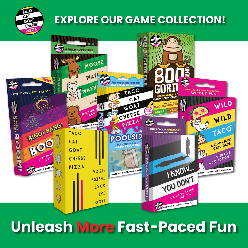 Taco Cat Goat Cheese Pizza - Santa Cookie Elf Candy Snowman Holiday Card Game | Fun for 2-8 Players, Perfect for Stockings & White Elephant Gifts