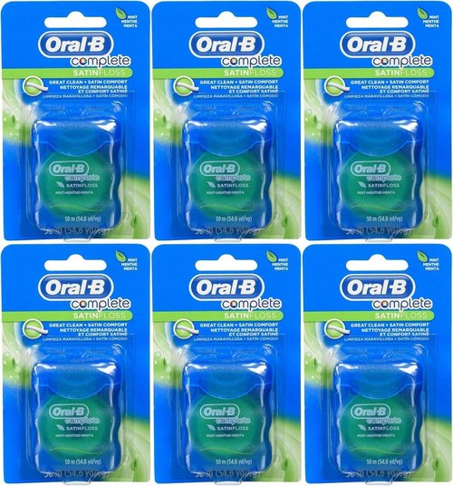 Oral-B 54 Yards Floss Satin Mint (6 Pieces)