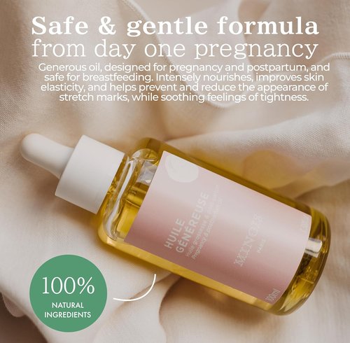 Minois Paris Pregnancy Body Oil - Organic Stretch Marks Prevention & Firming Skin Therapy - Made in France