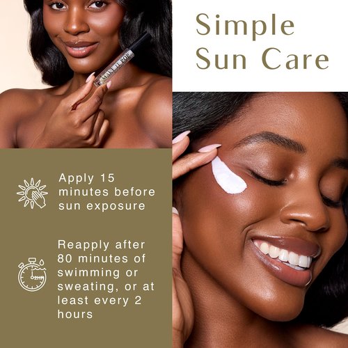 BLACK GIRL SUNSCREEN Make It Matte Spf 45 & Make It Pop Sungloss - Sun Protection For Face & Skin, Spf 50 Lip Gloss, Travel Size, Wear Under Makeup, No White Cast For Melanin Rich Skin - 2 Pack