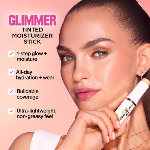 Revlon Glimmer Tinted Moisturizer Stick - Lightweight Hydrating Makeup for Face, 0.31 oz