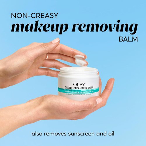 Olay Gentle Cleansing Balm - Fragrance-Free Makeup Remover & Hydrating Face Cleanser | 3.4 fl oz
