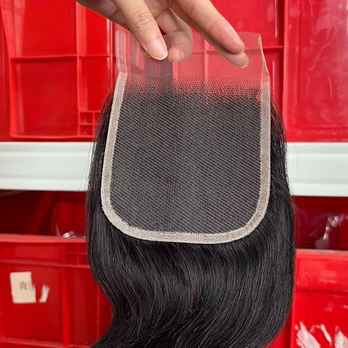 Lemoda Body Wave 4x4 HD Lace Closure 4x4 Invisible HD Transparent Lace Frontal Closure 18Inch 100% Virgin Human Hair Lace Frontal Closure Free Part Natural Black